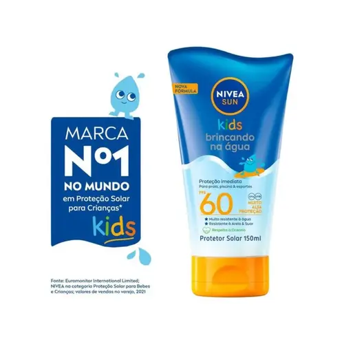 PROTETOR SOLAR CORPORAL NIVEA KIDS FPS60 150ML