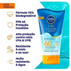 PROTETOR SOLAR CORPORAL NIVEA KIDS FPS60 150ML