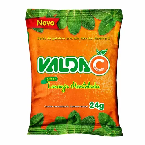 VALDA PASTILHAS VIT C LARANJA 24G