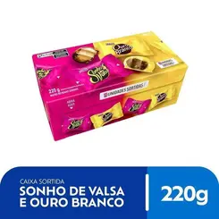 CAIXA DE BOMBONS SONHO DE VALSA E OURO BRANCO 220G