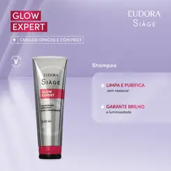 SHAMPOO EUDORA SIAGE - GLOW EXPERT ULTRA BRILHO 250ML