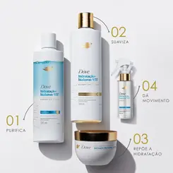 SERUM DOVE LEAVE - IN EM SPRAY FLUIDO HIDRATAÇÃO + HIALURON-VIT 110ML