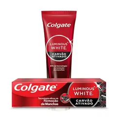 PASTA DE DENTE COLGATE LUMINOUS WHITE CARVAO ATIVADO 70G