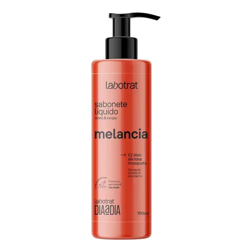 SABONETE LIQUIDO LABOTRAT DIA A DIA ROSTO E CORPO MELANCIA 190ML