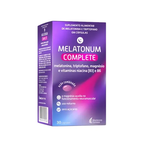 MELATONUM COMPLETE - MELATONINA + TRIPTOFANO 30 CAPSULAS