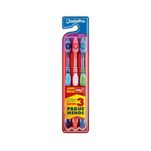 ESCOVA DENTAL JADEPRO POPMAX MACIA 3UN