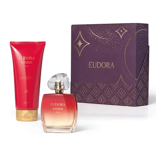 KIT EUDORA IMENSI ALIVE PERFUME DEO COLONIA 100ML + HIDRATANTE 200ML