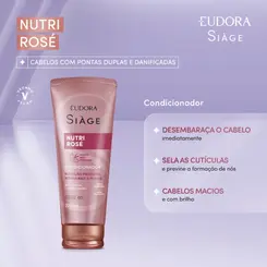 CONDICIONADOR EUDORA SIAGE - NUTRI ROSE 200ML