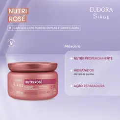 MASCARA DE TRATAMENTO EUDORA SIAGE - NUTRI ROSE 250G