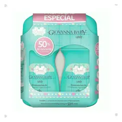 KIT DESODORANTE ROLL ON GIOVANNA BABY 50ML CANDY COM 2UN
