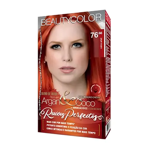 TINTURA BEAUTY COLOR 76.66 RUIVO ARIEL