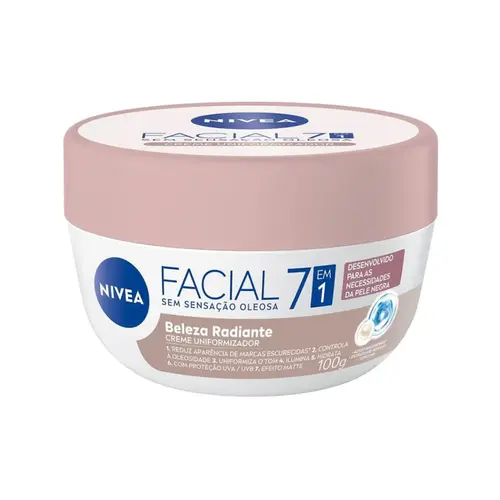 CREME HIDRATANTE FACIAL PELE NEGRA NIVEA – HIDRATAÇÃO UNIFORMIZADORA 100G