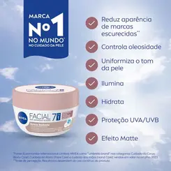 CREME HIDRATANTE FACIAL PELE NEGRA NIVEA – HIDRATAÇÃO UNIFORMIZADORA 100G