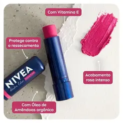 HIDRATANTE LABIAL NIVEA COLOR ROSA PINK 4,8G
