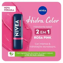 HIDRATANTE LABIAL NIVEA COLOR ROSA PINK 4,8G