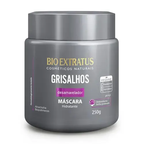 MÁSCARA HIDRATANTE BIO EXTRATUS GRISALHOS DESAMARELADOR 250G