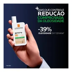 PROTETOR SOLAR FACIAL ANTHELIOS AIRLICIUM+ ANTIOLEOSIDADE FPS50 COR 2.0 40ML