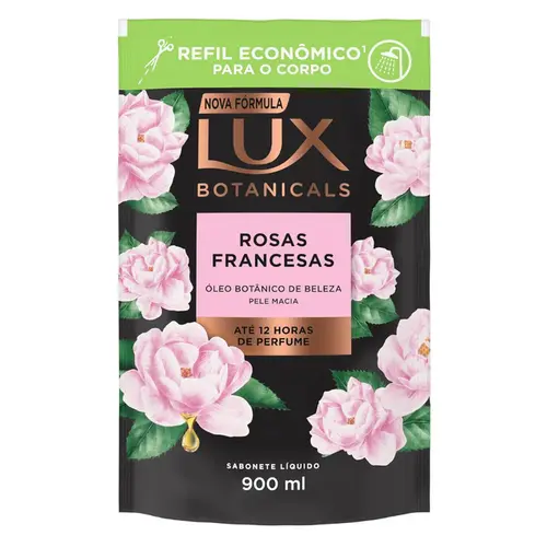 SABONETE LIQUIDO LUX BOTANICALS ROSAS FRANCESAS REFIL 200ML