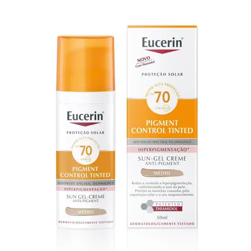 PROTETOR SOLAR FACIAL EUCERIN HIPERPIGMENTACAO MEDIO FPS70 50ML