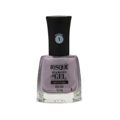 ESMALTE RISQUE DIAMOND GEL METÁLICO - SEDA LILAS 9,5ML