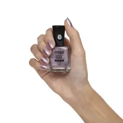 ESMALTE RISQUE DIAMOND GEL METÁLICO - SEDA LILAS 9,5ML