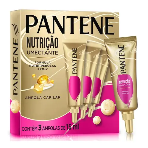 KIT PANTENE 3 AMPOLAS DE TRATAMENTE NUTRIÇÃO UMECTANTE 15ML