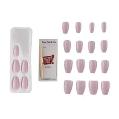 KIT UNHAS POSTIÇAS KISS NEW YORK FRENCH LAVENDER AUTOCOLANTE 30UN