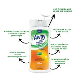 REPELENTE AWAY EM LOÇÃO 200ML