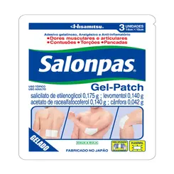 SALONPAS ADESIVO GEL PATCH COM 3 UNIDADES