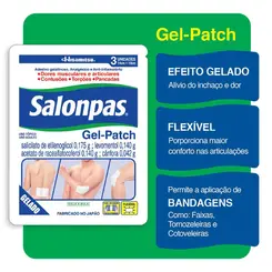 SALONPAS ADESIVO GEL PATCH COM 3 UNIDADES