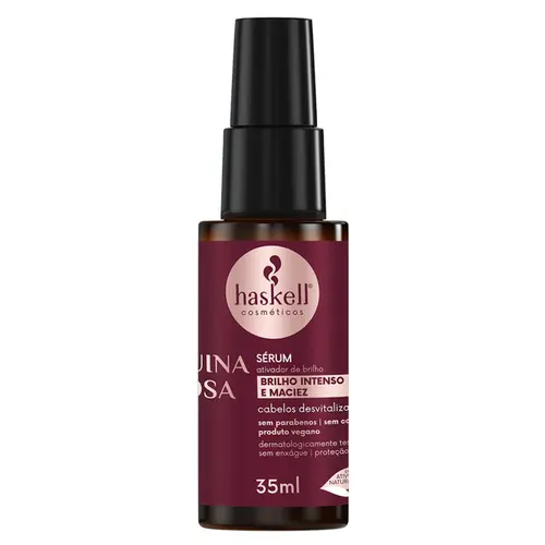 SERUM KASHELL QUINA ROSA - BRILHO INTENSO E MACIEZ 35ML