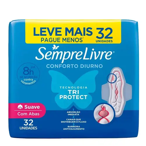 ABSORVENTE SEMPRE LIVRE C/ ABAS ADAPT PLUS 32UN