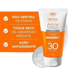 PROTETOS SOLAR FACIAL LOÇÃO ANTIOLIOSIDADE PFS 30 ACTINE PELE OLEOSA 120G