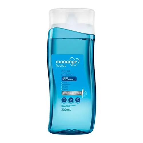 ÁGUA MICELAR COM ACIDO HIALURONICO MONANGE 200ML
