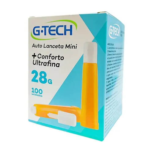 AUTO LANCETA MINI G-TECH 28G 100 UN ULTRAFINA CONFORT