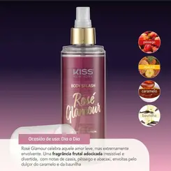 BODY SPLASH KISS NEW YORK ROSE GLAMOUR 200ML