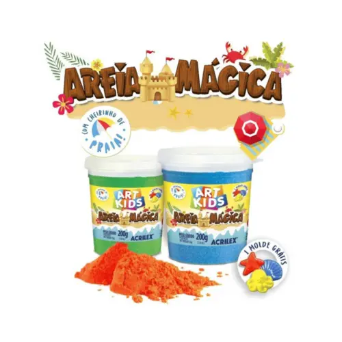 BRINQUEDO AREIA MAGICA 200G