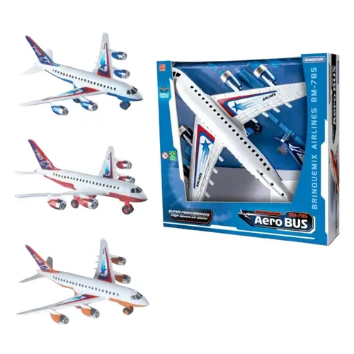 BRINQUEDO AVIÃO AERO BUS CONCEPT 33CM