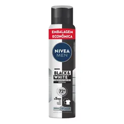 DESODORANTE AEROSOL NIVEA MEN BLACK & WHITE INVISIBLE 200ML