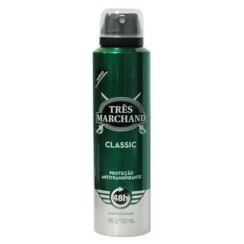 DESODORANTE AEROSSOL TRES MARCHAND CLASSIC 150ML