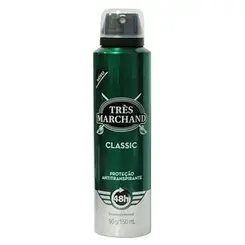 DESODORANTE AEROSSOL TRES MARCHAND CLASSIC 150ML