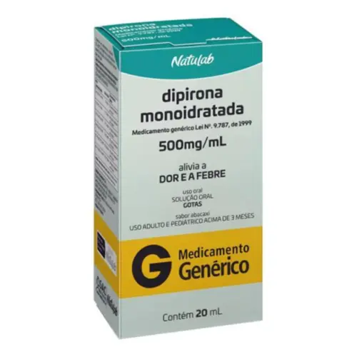DIPIRONA SODICA 500 MG GTS C/20 ML