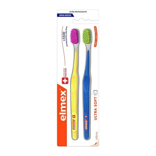 ESCOVA DE DENTE ELMEX ULTRA SOFT 2 UNIDADES