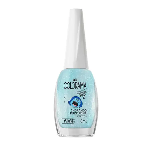 ESMALTE COLORAMA DIVERTIDAMENTE - CHORANDO PURPURINA 8ML