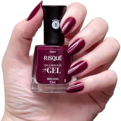 ESMALTE RISQUE DIAMOND EM GEL - CALDA DE BLUEBERRY 9,5ML