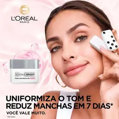 CREME FACIAL HIDRATANTE ANTI-MARCAS DIA L'ORÉAL PARIS GLYCOLIC BRIGHT FPS30 49G