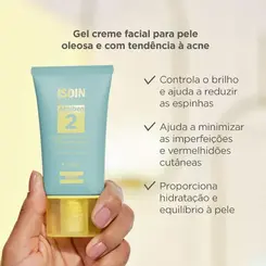 GEL CREME FACIAL ISDIN ACNIBEN CONTROLE DE BRILHO 41,2G