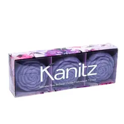 KIT SABONETE KANITZ FLORES DO QUERER 3 UNIDADES COR LILÁS 70G
