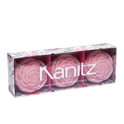 KIT TRÊS SABONETE KANITZ FLORES DO QUERER ROSA 70G
