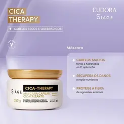 KIT EUDORA SIAGE CICA THERAPY SHAMPOO 250ML E MASCARA 250G